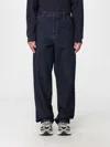 Carhartt Relaxed Fit Straight-leg Denim Pants With Contrast Stitching In Blue