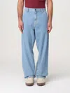 Carhartt Single Knee Pant Blue In Cotton In Stone Washed