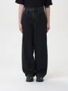 Carhartt Black Cotton Wide Jeans In Black