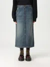 Carhartt Blue Marvin Denim Midi Skirt In Blue