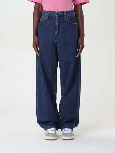 Carhartt Jeans  Wip Woman Color Denim In Blue Dark Used Wash