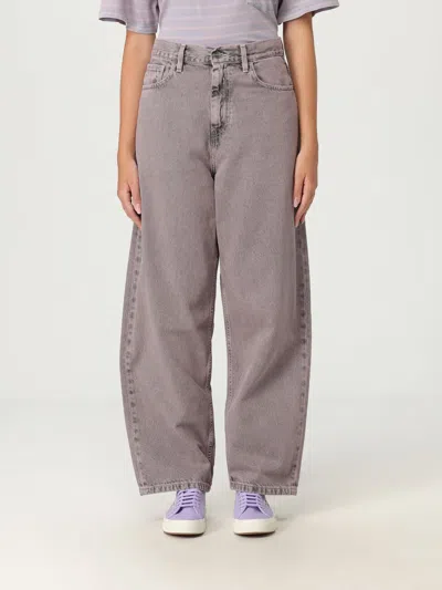 CARHARTT JEANS CARHARTT WIP WOMAN COLOR VIOLET,H19728019