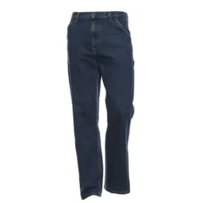 Carhartt Jeans For Man I032024 Blue Stone Washed