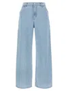 Carhartt Wide Leg Trousers Pockets In Blue