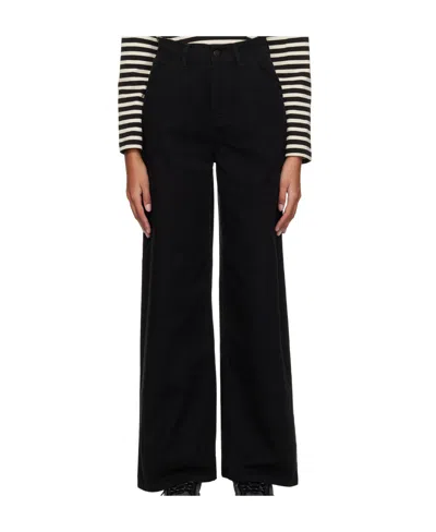 Carhartt Jens Wide-legged Casual Pants In Black