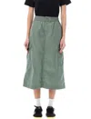 Carhartt W' Jet Cargo Midi Skirt In Park Rinsed Green