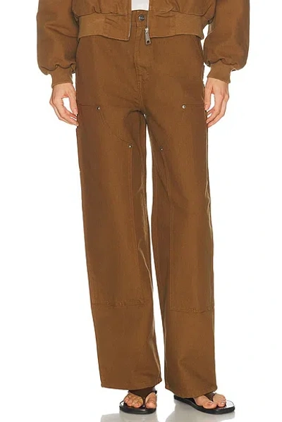 Carhartt June Double Knee Pant In Brown