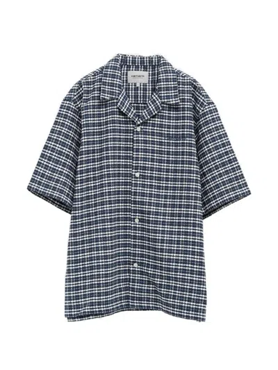 Carhartt Mens Kander Check Blue River Kander Check-print Cotton Shirt