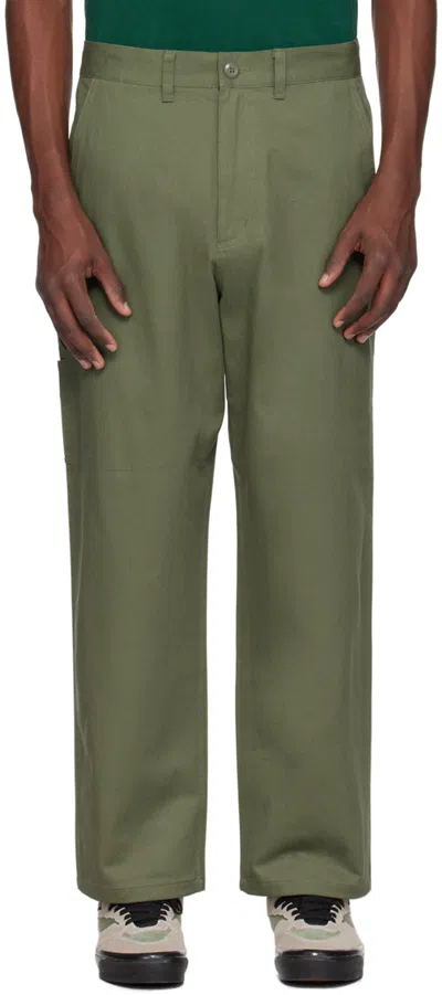 Carhartt Khaki Midland Trousers In 667 Dollar Green