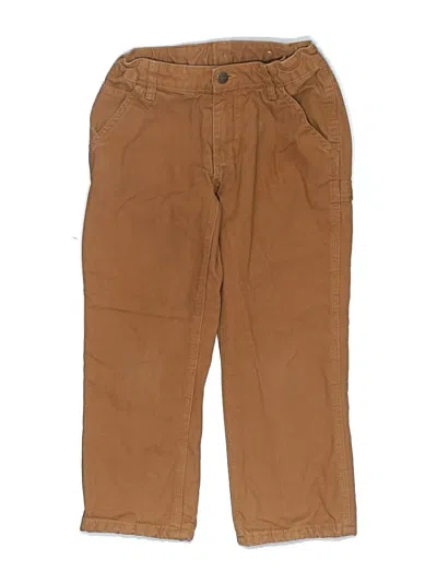 Pre-owned Carhartt Kids' Khaki Pant In Brown