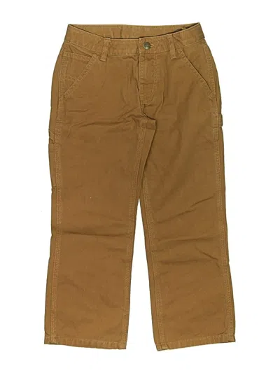 Pre-owned Carhartt Kids' Khaki Pant In Brown