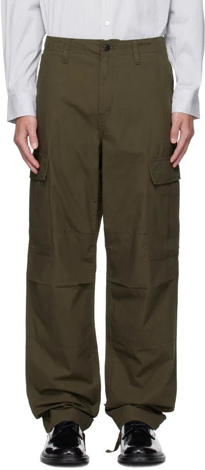 Carhartt Khaki Regular Cargo Pants In Green