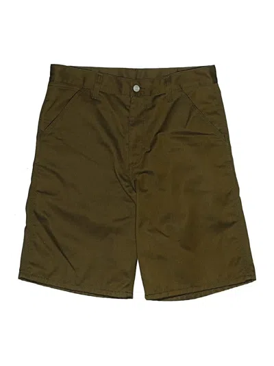 Pre-owned Carhartt Khaki Shorts In Brown