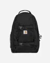 Carhartt Wip Kickflip Backpack Recycled Polyester Canvas In Black