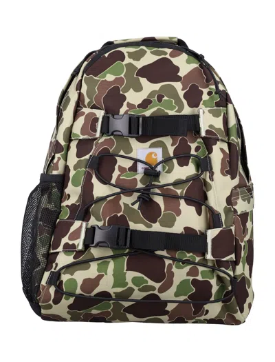 Carhartt Kickflip Backpack In Camo Dcuk Green