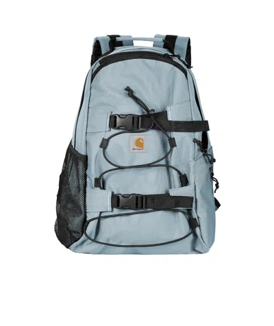 Carhartt Wip Logo-patch Zipped Backpack In Gray