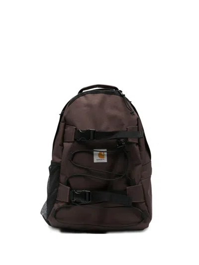 Carhartt Kickflip Buckled-strap Backpack In Brown