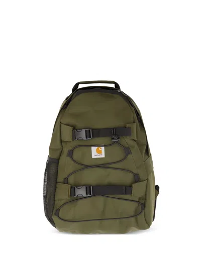 Carhartt Kickflip Logo-patch Backpack In Green