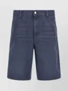 Carhartt Knee-length Shorts With Pockets And Belt Loops In Blue