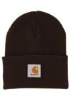 Carhartt Short Acrylic Watch Hat Tobacco In Brown