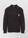 Carhartt Knit Jacket With Collared Design And Pockets In Animal Print