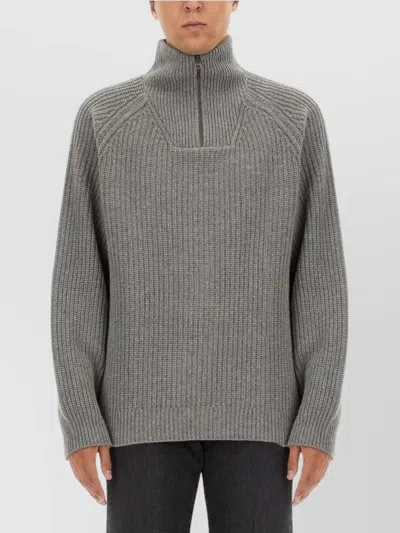 CARHARTT KNIT SWEATER HALF-ZIP COLLAR