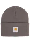 Carhartt Knitted Hat Watch In Gray