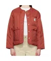 Carhartt Kyla Liner Cotton Jacket In Brown