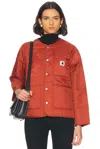 Carhartt Kyla Liner Cotton Jacket In Vermillion