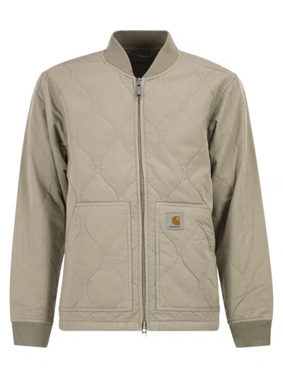 Carhartt Kylan Liner - Cotton Bomber Jacket In Black