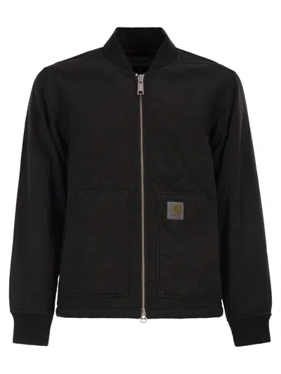 Carhartt Wip Kylan Liner - Cotton Bomber Jacket In Black