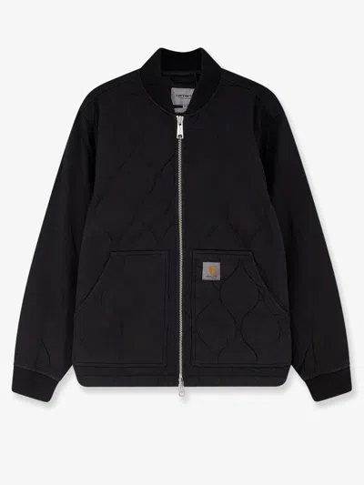 Carhartt Kylan Liner Quilted Bomber Jacket In Black