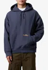 Carhartt Label Script Hooded Sweatshirt In Blue