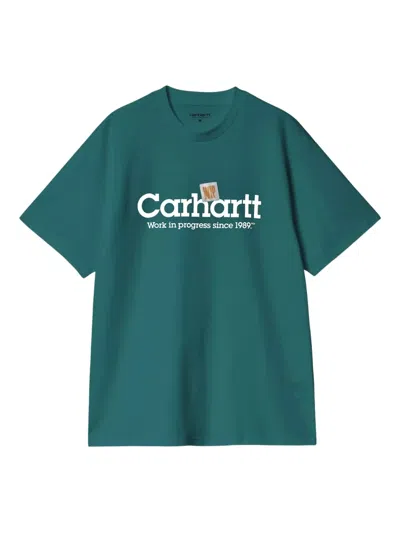 Carhartt Label Script T-shirt In Green