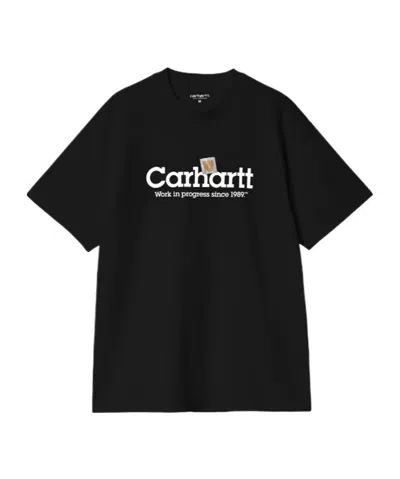 Carhartt Label Script T-shirt In Black