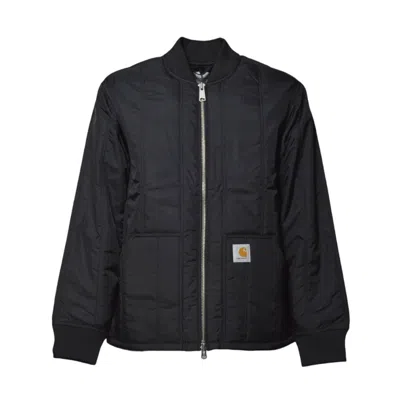 Carhartt Lachlan Liner Nylon Jacket With Quilted Lining In Black