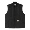 Carhartt Sleeveless Cotton Blend Vest With Front Pockets In Black