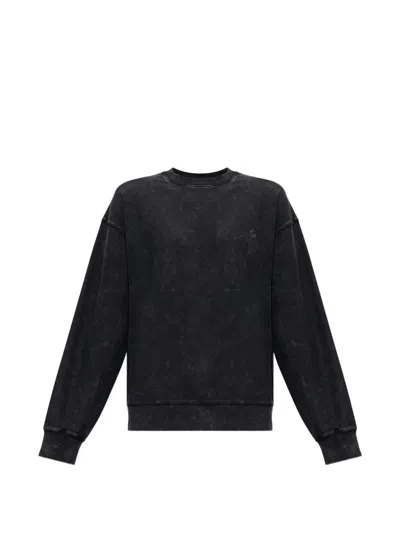 Carhartt Lambert Logo-embroidered Sweatshirt In Black