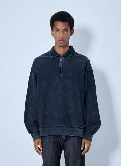 Carhartt Lambert Polo Sweatshirt In Blue