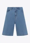 Carhartt Landon Bermuda Denim Shorts In Blue