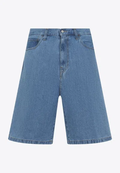 Carhartt Landon Bermuda Denim Shorts In Blue