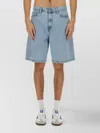 Carhartt "landon" Bermuda Shorts With Belt Loops In Blue