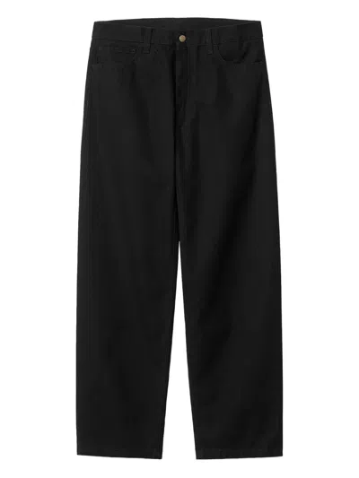 Carhartt Landon Cotton Trousers In Black