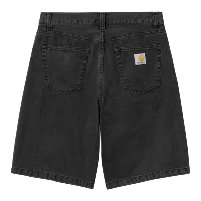 Carhartt Landon Denim Shorts Black Stone Washed