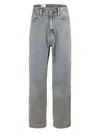 Carhartt Landon Blue Trousers In Gray