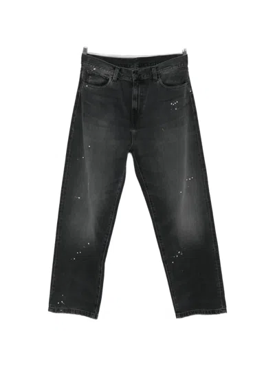 Carhartt Landon Paint-splatter Jeans In Black