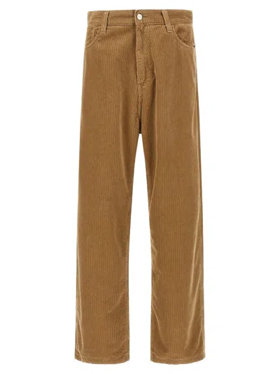 Carhartt Landon Ribbed Velvet Trousers In Brown