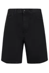 Carhartt Mens Black Landon Five-pockets Denim Shorts In Black