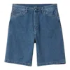 Carhartt Wip  Landon Blue Denim Shorts In Blue