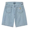 Carhartt Nolan Denim Shorts Bleached Blue